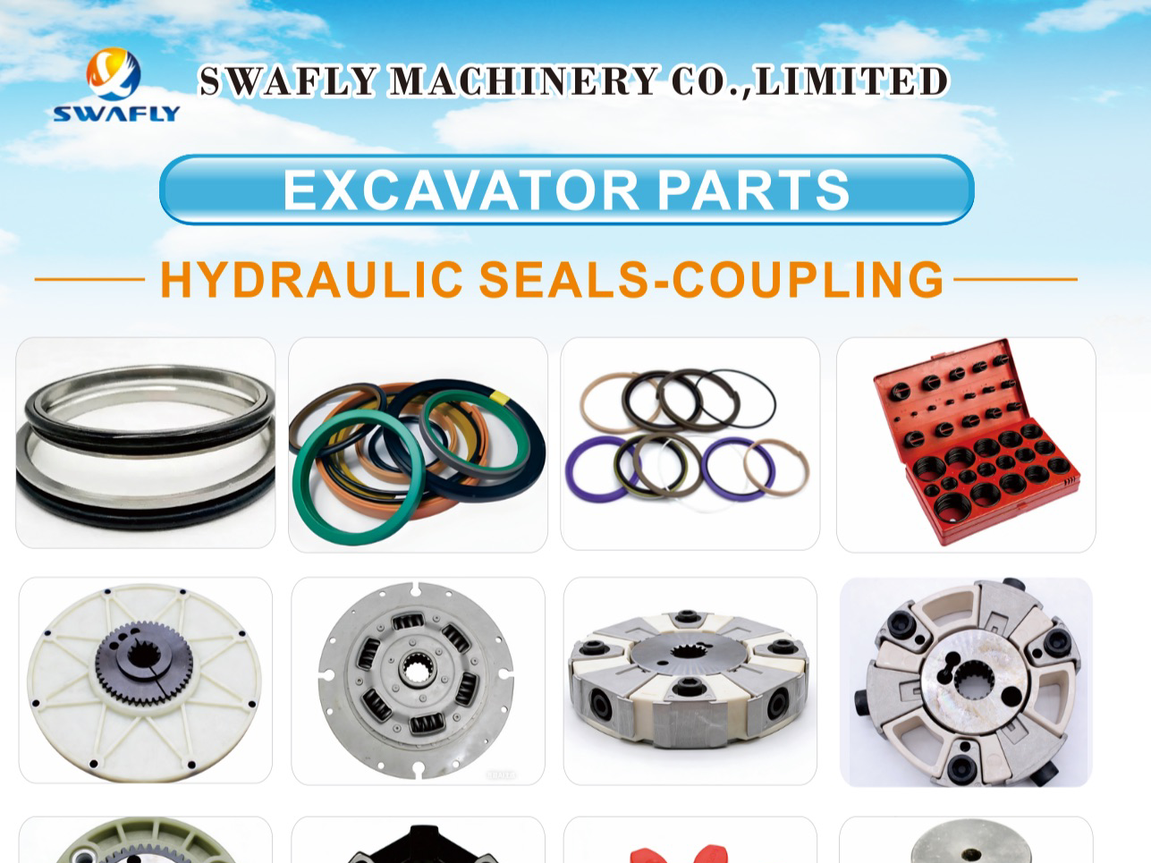 उत्खनन, लोडर र डोजरहरूको लागि गुणस्तर सिल र पार्ट्स