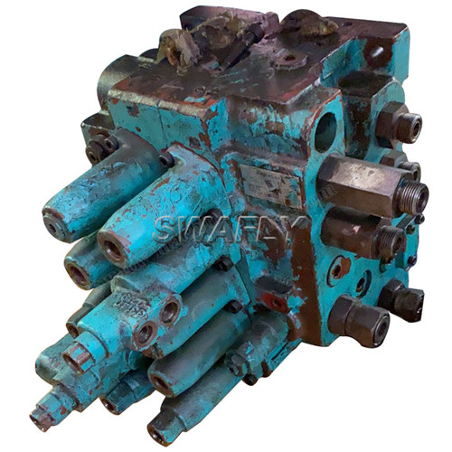 Kobelco SK120-5 SK120-3 SK120 को लागि मुख्य नियन्त्रण भल्भ Assy